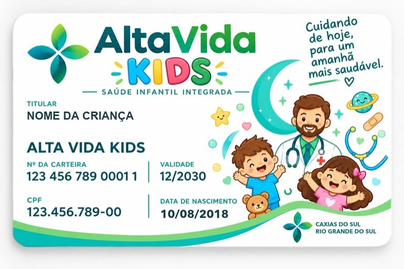 Carteirinha Alta Vida Kids